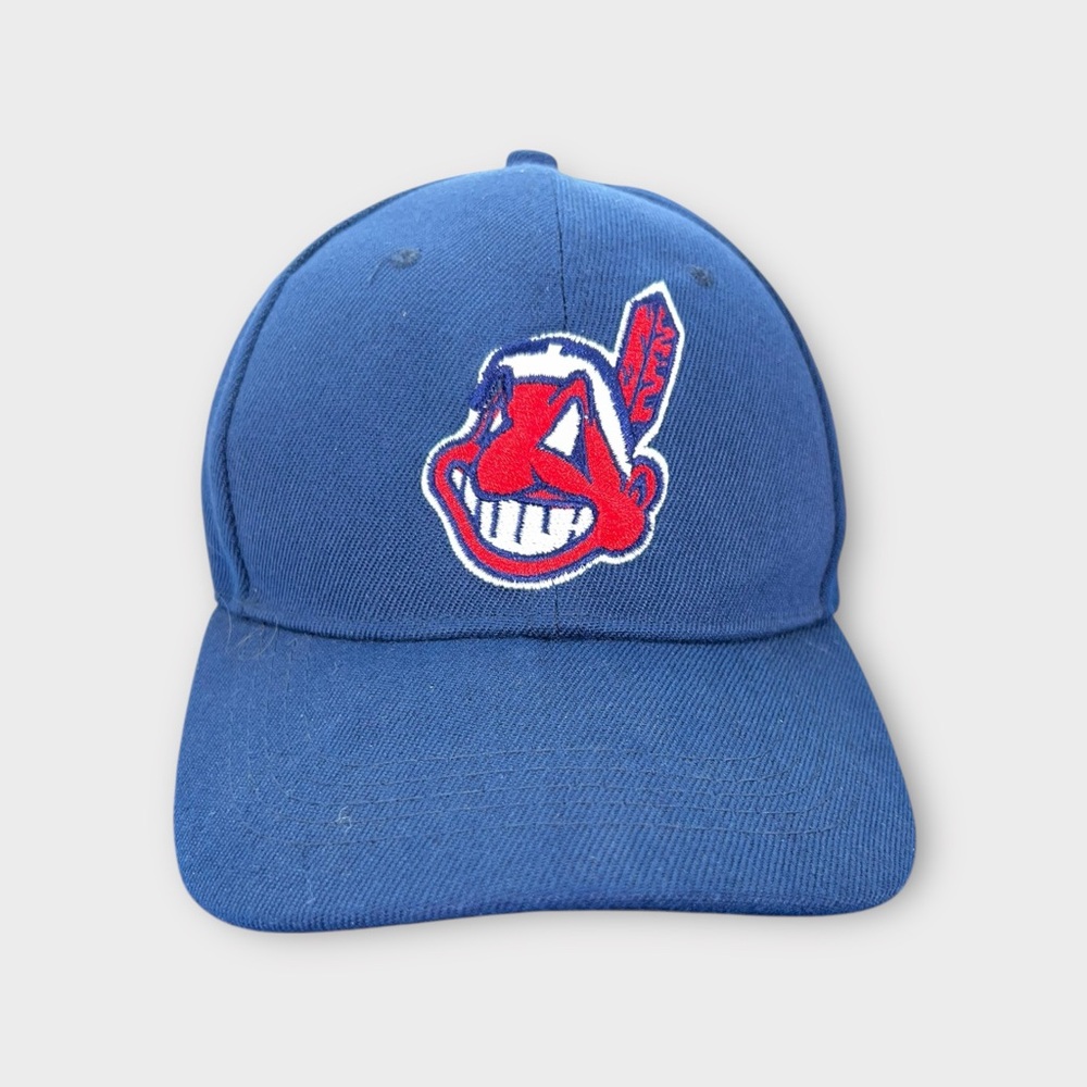 MLB Cleveland Indians New Era 9FIFTY Baseball Hat Adjustable Step Chief Wahoo